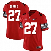Ohio State Buckeyes 27 Eddie George Red Diamond Nike Logo College Football Jersey Dzhi